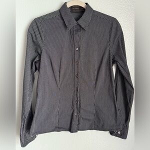 Limited Black Pinstripe Top Size Medium